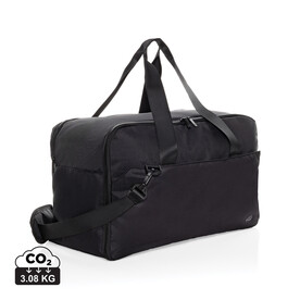 Swiss Peak Aware™ RPET 15,6&amp;quot; Laptop-Wochenendtasche schwarz bedrucken, Art.-Nr. P707.2701