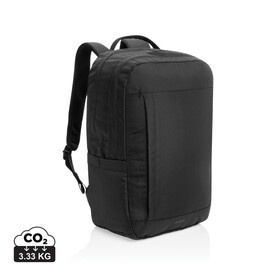 Swiss Peak Aware™ Edin 100% RPET 15,6&amp;quot; Laptop Rucksack schwarz bedrucken, Art.-Nr. P763.4801