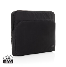 Swiss Peak Aware™ RPET Essential 15.6&amp;quot; Laptop Sleeve schwarz bedrucken, Art.-Nr. P788.1601