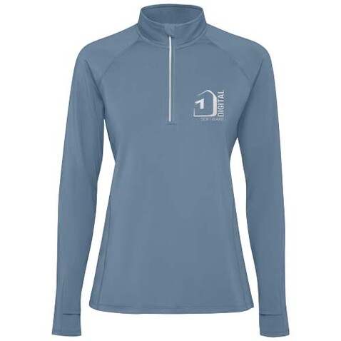Estambul Half-Zip Sweatshirt für Damen, Storm blue bedrucken, Art.-Nr. R10338V1