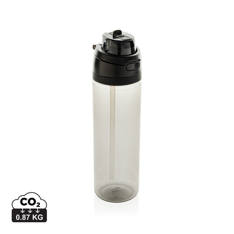 Omni Sip Wasserflasche 800ml aus RCS RPET schwarz bedrucken, Art.-Nr. P437.0901