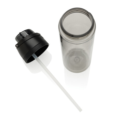 Omni Sip Wasserflasche 800ml aus RCS RPET schwarz bedrucken, Art.-Nr. P437.0901