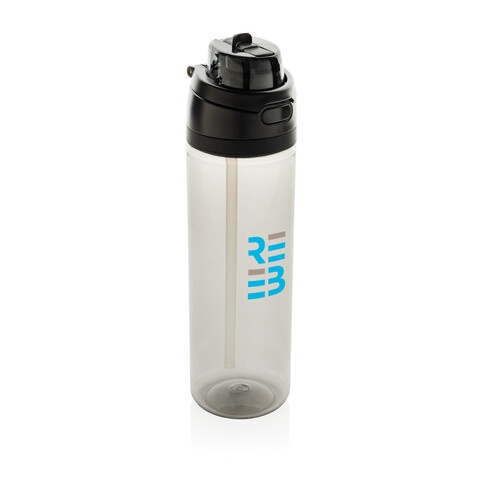 Omni Sip Wasserflasche 800ml aus RCS RPET schwarz bedrucken, Art.-Nr. P437.0901