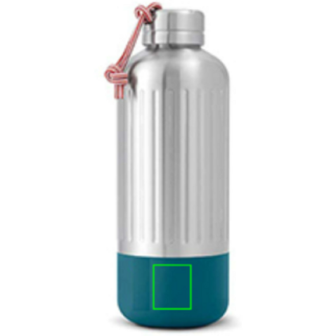 Black+Blum Explorer isolierte Wasserflasche groß, 850ml turkis bedrucken, Art.-Nr. P439.1333