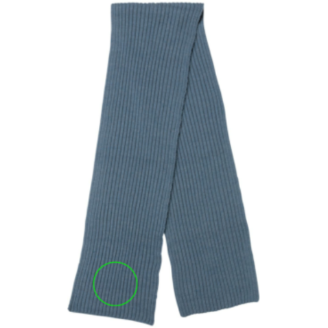 Impact AWARE™ Polylana® Strickschal 180x25cm Sage blue bedrucken, Art.-Nr. P453.445