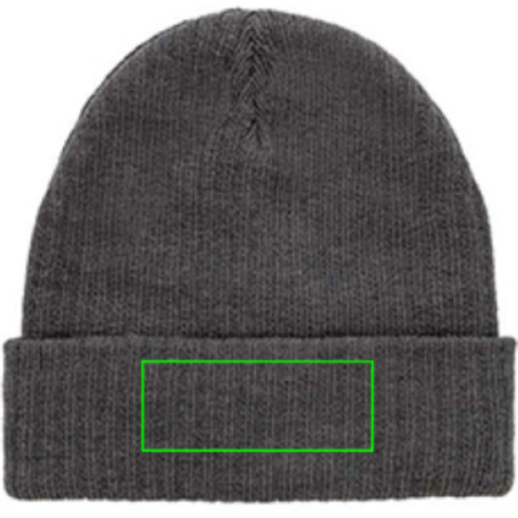 Pryor AWARE™ Polylana® Beanie mit Bündchen anthrazit bedrucken, Art.-Nr. P453.4902