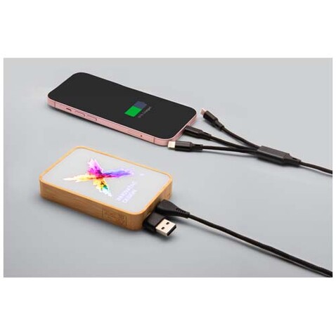 SCX.design P26 15W 5000 mAh MagSafe Powerbank aus Holz, holz bedrucken, Art.-Nr. 1PX20271