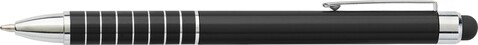 Kugelschreiber Oliver | Aluminium | Stylus – Schwarz bedrucken, Art.-Nr. 001999999_0647