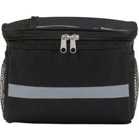 Fahrradlenker-Kühltasche aus Polyester Prisha – Schwarz bedrucken, Art.-Nr. 001999999_0929