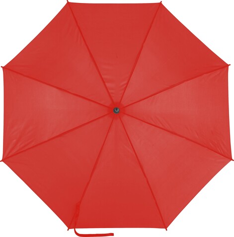 Automatik Stockschirm aus Pongee-Polyester Suzette – Rot bedrucken, Art.-Nr. 008999999_0945