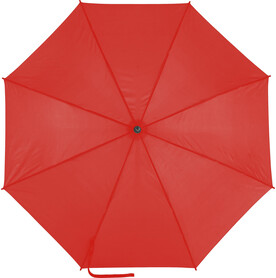 Automatik Stockschirm aus Pongee-Polyester Suzette – Rot bedrucken, Art.-Nr. 008999999_0945