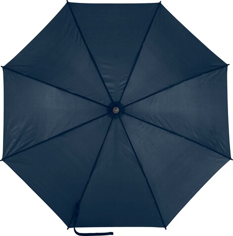Automatik Stockschirm aus Pongee-Polyester Suzette – Blau bedrucken, Art.-Nr. 005999999_0945