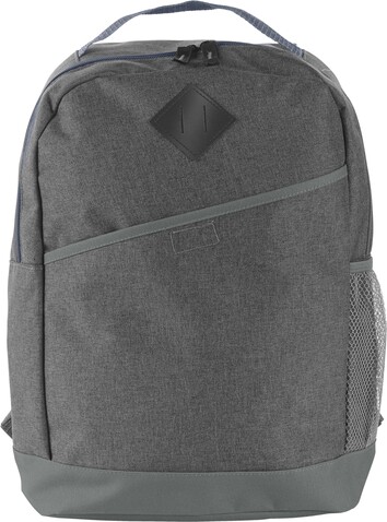 Rucksack Damian | Polycanvas 600D – Grau bedrucken, Art.-Nr. 003999999_0946 Rucksack Damian | Polycanvas 600D – Grau bedrucken, Art.-Nr. 003999999_0946