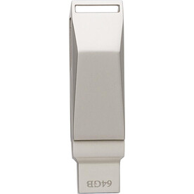 USB-Stick aus verzinkter Oberfläche Dorian – Silber bedrucken, Art.-Nr. 032999999_1001763