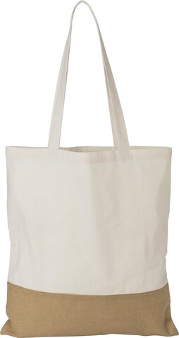 Baumwoll-Einkaufstasche Kyler – Khaki bedrucken, Art.-Nr. 013999999_1014866