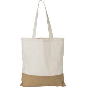 Baumwoll-Einkaufstasche Kyler – Khaki bedrucken, Art.-Nr. 013999999_1014866