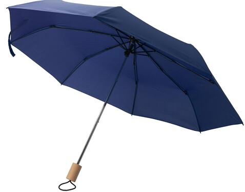 rPET 190T Regenschirm Brooklyn – Blau bedrucken, Art.-Nr. 005999999_1014871