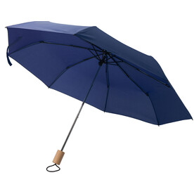 rPET 190T Regenschirm Brooklyn – Blau bedrucken, Art.-Nr. 005999999_1014871