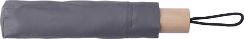 rPET 190T Regenschirm Brooklyn – Grau bedrucken, Art.-Nr. 003999999_1014871