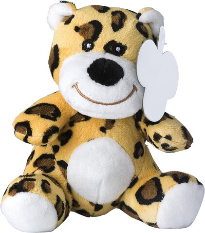 Kuscheltier Lauren | Leopard – custom/multicolor bedrucken, Art.-Nr. 009999999_1014883