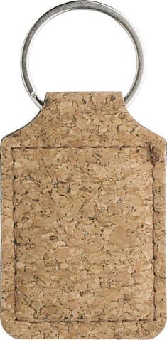 Schlüsselanhänger Madelyn aus Kork – Braun bedrucken, Art.-Nr. 011999999_1015117
