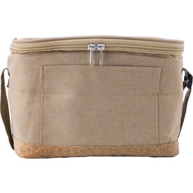 Kühltasche Sage | Recycelt | Kork | 3,5 l – Khaki bedrucken, Art.-Nr. 013999999_1015146