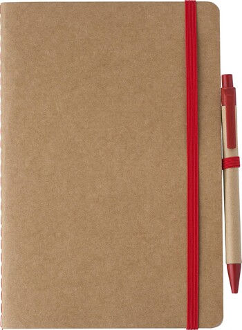 Notizbuch aus recyceltem Karton (A5) Theodore – Rot bedrucken, Art.-Nr. 008999999_1015152 Notizbuch aus recyceltem Karton (A5) Theodore – Rot bedrucken, Art.-Nr. 008999999_1015152