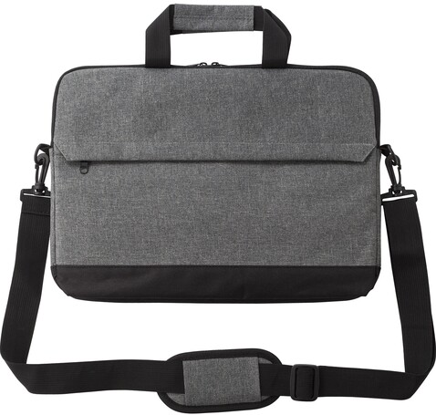Laptoptasche | Polyester 600D | 15 Zoll | Zweifarbig – Grau bedrucken, Art.-Nr. 003999999_1015158