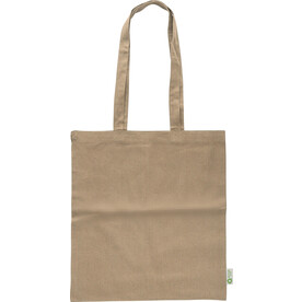 Einkaufstasche Cassiopeia | Baumwolle | 120 g/m² – Khaki bedrucken, Art.-Nr. 013999999_1039368