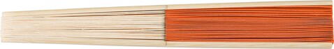 Handfächer aus Bambus Elio – Orange bedrucken, Art.-Nr. 007999999_1041502