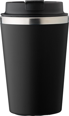 PP-Reisebecher Shay – Schwarz bedrucken, Art.-Nr. 001999999_1042451