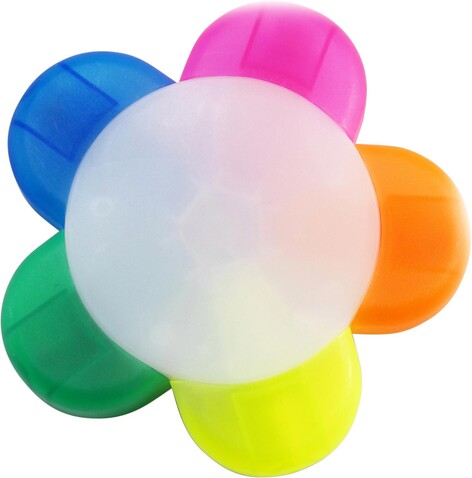 Textmarker aus Kunststoff Brodie – custom/multicolor bedrucken, Art.-Nr. 009999999_1071