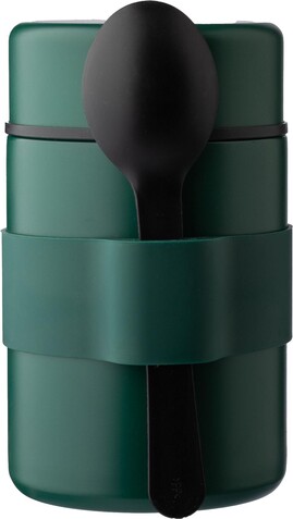 Doppelwandige Lunchbox Niko aus Edelstahl – Blau bedrucken, Art.-Nr. 005999076_1096712