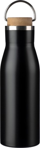 Trinkflasche Aline | Recycelt | 500 ml – Schwarz bedrucken, Art.-Nr. 001999999_1096834