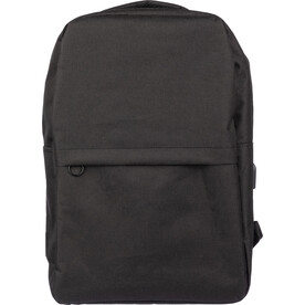 rPET (600D) Rucksack Henrik – Schwarz bedrucken, Art.-Nr. 001999999_1096836