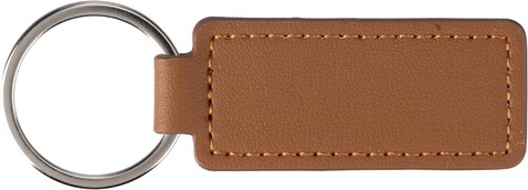 Apfel Leder und PU Schlüsselanhänger Sabrina – Braun bedrucken, Art.-Nr. 011999999_1096875