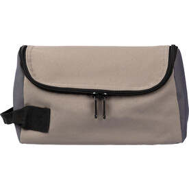 Polyester (600D) Kulturtasche Niklas – taupefarben bedrucken, Art.-Nr. 113999999_1096882