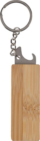 Schlüsselanhänger-Tool Klaus | Bambus – Braun bedrucken, Art.-Nr. 011999999_1097474
