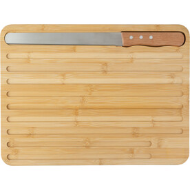 Bambus Brot-Schneidebrett Werner – Braun bedrucken, Art.-Nr. 011999999_1097558