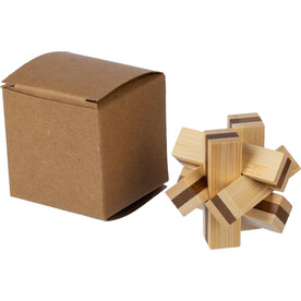 Geduldsspiel aus Holz Inge – Braun bedrucken, Art.-Nr. 011999999_1097559