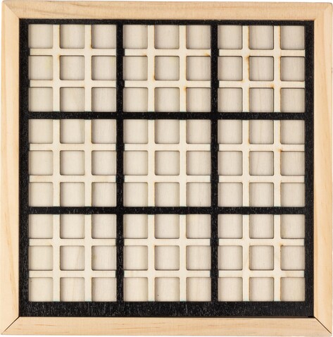 Holz-Sudoku-Spiel Christa – Braun bedrucken, Art.-Nr. 011999999_1097589
