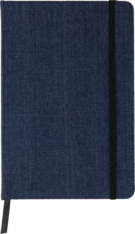 Denim-Notizbuch A5 Alfred – Blau bedrucken, Art.-Nr. 005999999_1103671