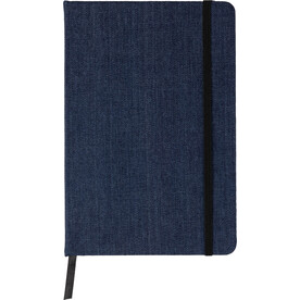 Denim-Notizbuch A5 Alfred – Blau bedrucken, Art.-Nr. 005999999_1103671