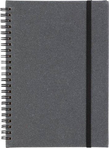 Notizbuch Egon | A5 | Liniert – Schwarz bedrucken, Art.-Nr. 001999999_1103675