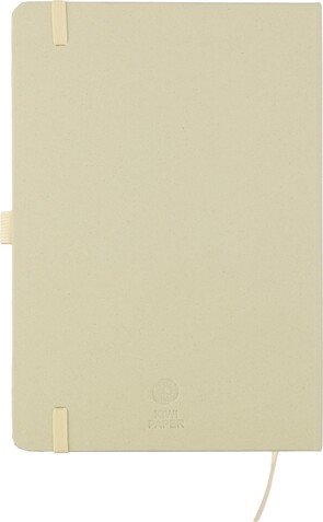 Recycelter Bioabfall und Karton-Notizbuch A5 Gertrud – Hellgrün bedrucken, Art.-Nr. 029999999_1103693
