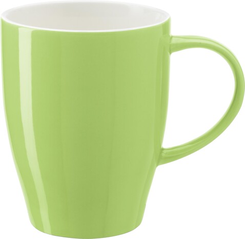 Becher aus Porzellan Paula – Hellgrün bedrucken, Art.-Nr. 029999999_1124