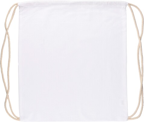 Kordelzug-Rucksack Baumwolle (140 g/m2) Bridget – Weiß bedrucken, Art.-Nr. 002999999_1161743 Kordelzug-Rucksack Baumwolle (140 g/m2) Bridget – Weiß bedrucken, Art.-Nr. 002999999_1161743
