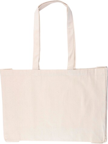 Einkaufstasche aus Oeko-Tex® Baumwolle (220 g/m2) Imogen – Khaki bedrucken, Art.-Nr. 013999999_1161747