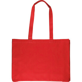 Einkaufstasche aus Oeko-Tex® Baumwolle (220 g/m2) Isaac – Rot bedrucken, Art.-Nr. 008999999_1161828