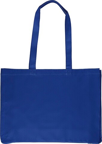 Einkaufstasche Baumwolle (220 g/m2) Isaac – Blau bedrucken, Art.-Nr. 005999999_1161828